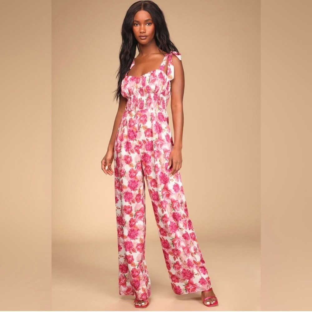 Lulu's Floral Jumpsuit - NWT